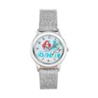 Disney Princess Ariel Up For Adventure Kids' Leather Watch, Women's, Grey