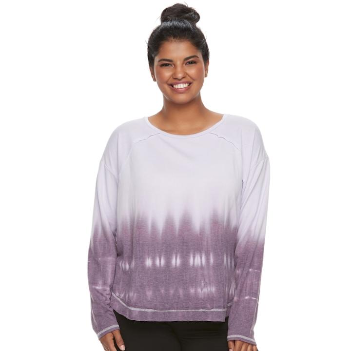 Juniors' Plus Size So&reg; Drapey Relaxed Fit Top, Teens, Size: 3xl, Drk Purple