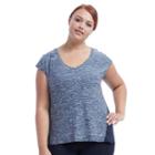 Plus Size Marika Charged V-neck Tee, Women's, Size: 2xl, Black