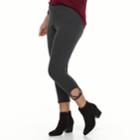 Plus Size French Laundry Cutout Leggings, Women's, Size: 2xl, Dark Grey
