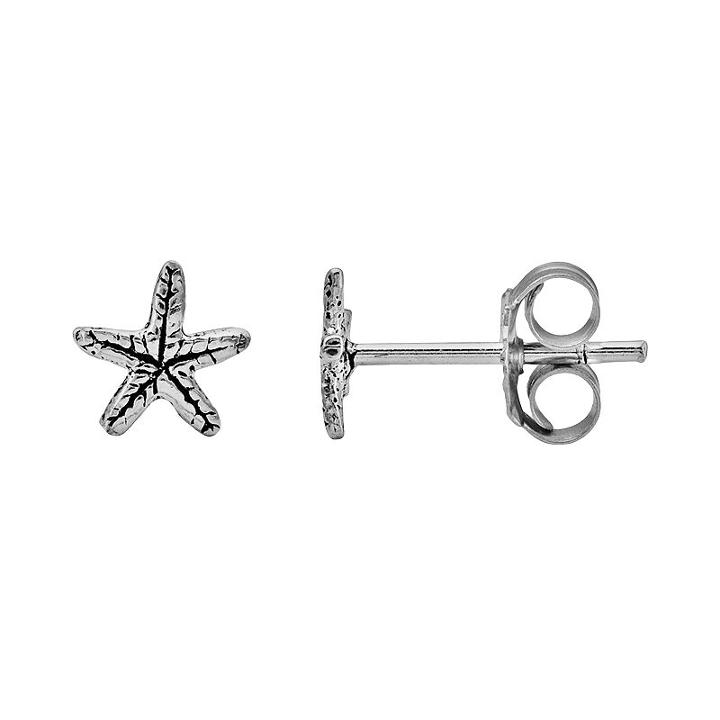 Itsy Bitsy Sterling Silver Starfish Stud Earrings, Women's