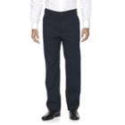 Big & Tall Croft & Barrow&reg; Relaxed-fit Easy-care Stretch Flat-front Pants, Men's, Size: 46x30, Blue