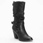 Apt. 9&reg; Women's Slouch Riding Boots, Size: 5, Black