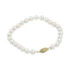Pearlustre By Imperial 10k Gold Freshwater Cultured Pearl Bracelet - 7.5-in, Women's, Size: 7.5, White