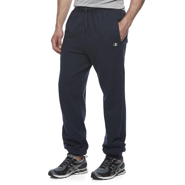 Big & Tall Champion Modern-fit Fleece Jogger Pants, Men's, Size: Xl Tall, Blue (navy)