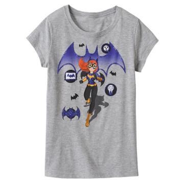 Girls 7-16 Dc Super Hero Girls Batgirl Tee, Girl's, Size: Large, Med Grey
