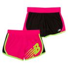 Girls 4-6x New Balance Reversible Athletic Shorts, Girl's, Size: 4, Brt Pink