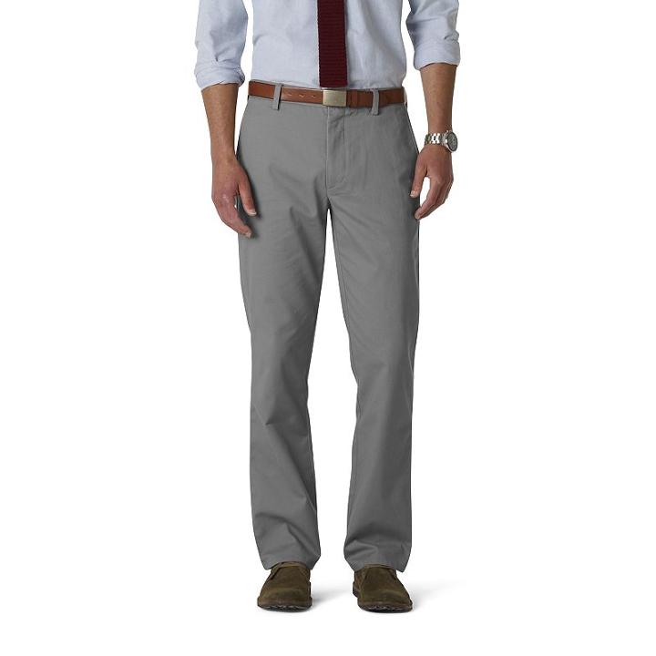 Men's Dockers&reg; Easy Khaki D1 Slim-fit Flat-front Pants, Size: 30x30, Grey
