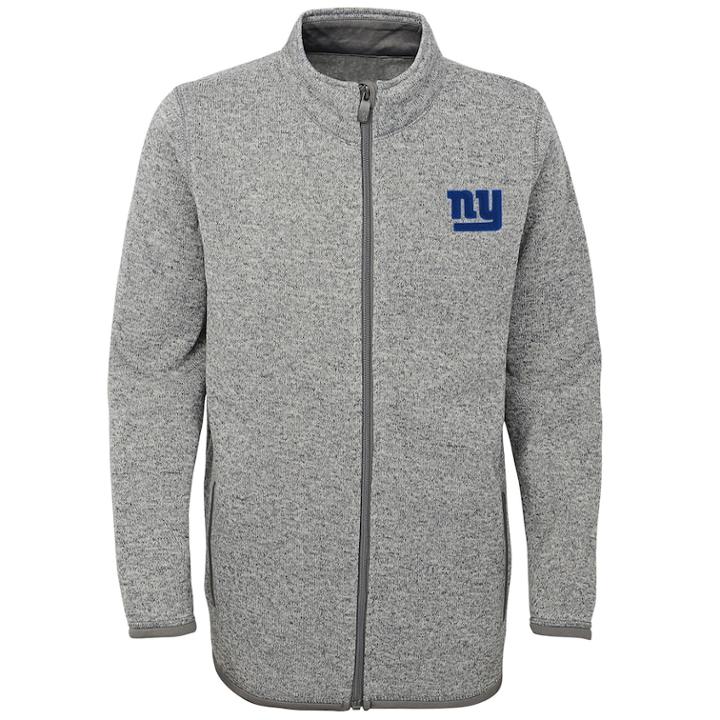 Boys 8-20 New York Giants Lima Fleece Jacket, Size: S 8, Grey