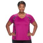 Plus Size Fila Sport&reg; Basic Movement Tee, Women's, Size: 1xl, Dark Pink