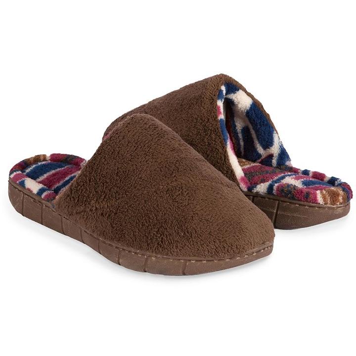 Muk Luks Rocker Sole Scuff Slippers, Women's, Size: Xl, Brown