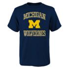 Boys 8-20 Michigan Wolverines Gridiron Hero Tee, Size: M 10-12, Blue (navy)