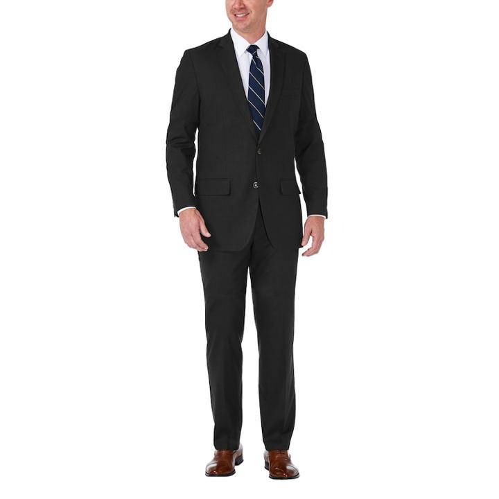 Men's J.m. Haggar Premium Tailored-fit Stretch Suit Jacket, Size: 48 - Regular, Black