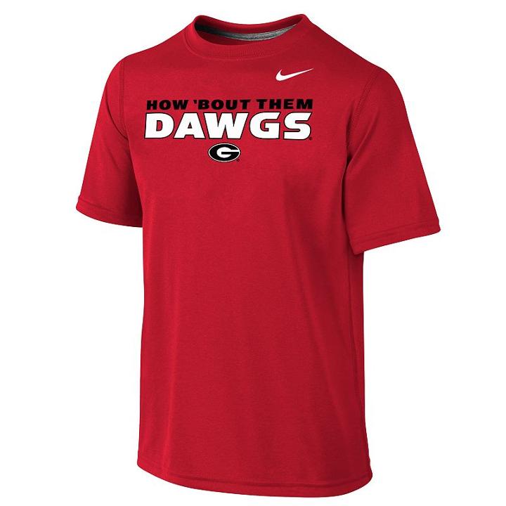 Boys 8-20 Nike Georgia Bulldogs Legend Authentic Dri-fit Tee, Boy's, Size: L(14/16), Med Red