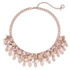 Simply Vera Vera Wang Shaky Bead Cluster Statement Necklace, Women's, Pink