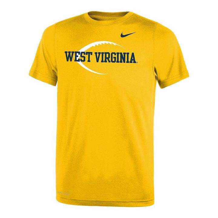 Boys 8-20 Nike West Virginia Mountaineers Legend Icon Tee, Size: M 10-12, Gold