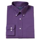 Croft & Barrow, Men's &reg; Fitted Solid Easy Care Button-down Collar Dress Shirt, Size: 17-32/33, Purple