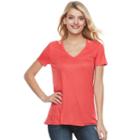 Women's Juicy Couture Cutout Glitter Tee, Size: Xs, Lt Orange