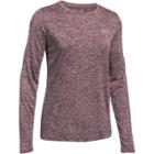 Women's Under Armour Tech Long Sleeve Tee, Size: Large, Brown Over