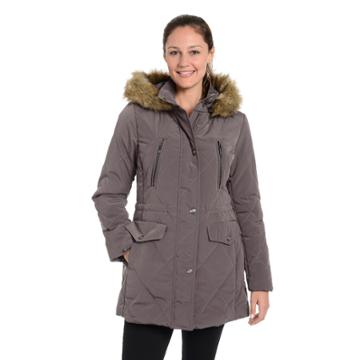 Women's Fleet Street Diamond-quilted Jacket, Size: Medium, Dark Brown