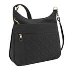 Travelon Anti-theft Signature Quilted Expansion Crossbody Bag, Women's, Black