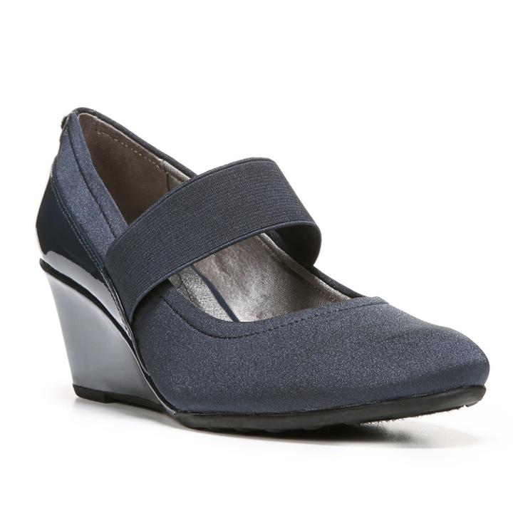 Lifestride Jubilant Women's Mary Jane Wedges, Size: Medium (7.5), Blue