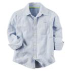 Boys 4-8 Carter's Button-down Shirt, Size: 5, Blue Stripe