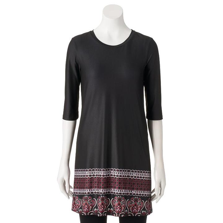 Juniors' About A Girl Graphic Swing Dress, Size: Small, Oxford