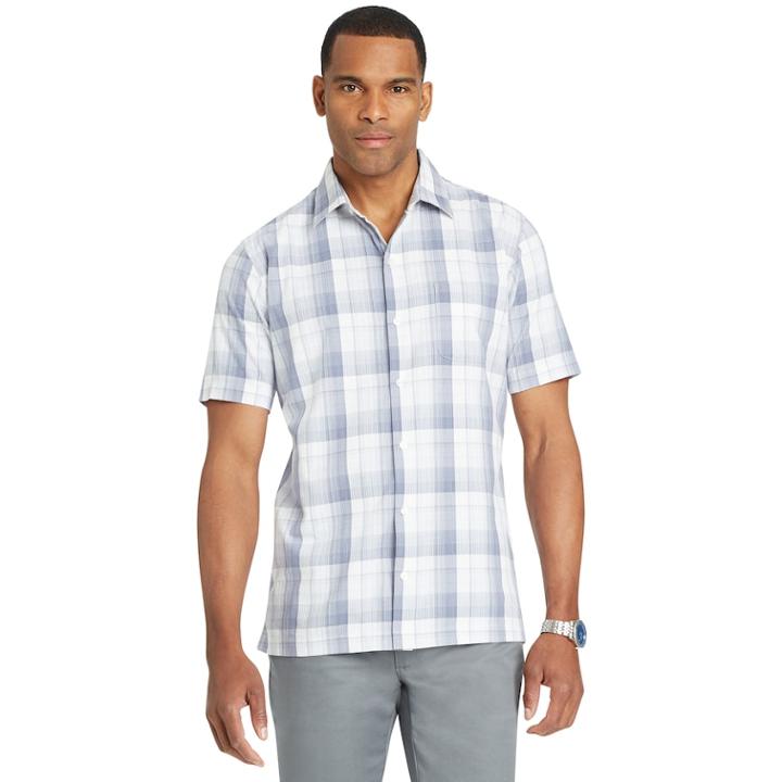 Men's Van Heusen Air Button-down Classic-fit Shirt, Size: Small, Blue