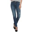 Women's Apt. 9&reg; Tummy Control Curvy Midrise Straight-leg Jeans, Size: 2, Med Blue