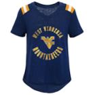 Girls 7-16 West Virginia Mountaineers Retro Block Slubbed Vintage Tee, Size: Medium, Dark Blue