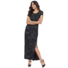 Women's Apt. 9&reg; Ruched Maxi Dress, Size: Large, Black