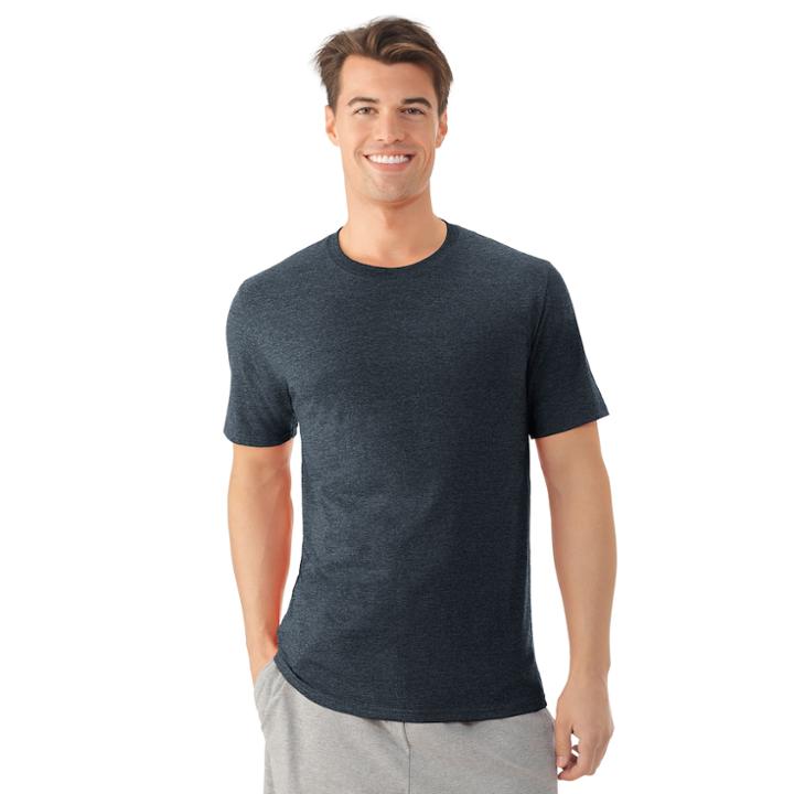 Men's Fruit Of The Loom Signature Breathable Crewneck Tees, Size: Xl, Black