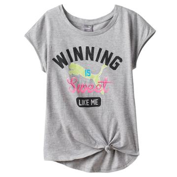 Girls 7-16 Puma Winning Is Sweet Like Me Tee, Girl's, Size: Small, Grey Other