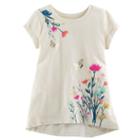Girls 4-12 Sonoma Goods For Life&trade; Short-sleeved Tee With Back Inset, Size: 6x, Lt Beige