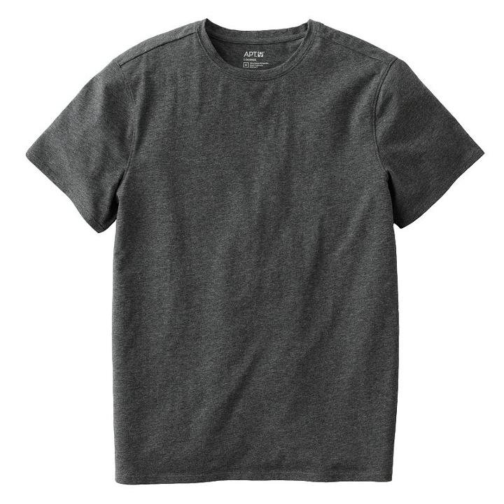 Men's Apt. 9&reg; Heathered Crewneck Tee, Size: Small, Grey