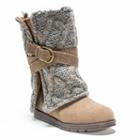 Muk Luks Nikki Women's Belted Boots, Girl's, Size: 6, Beig/green (beig/khaki)