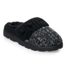 Women's Sonoma Goods For Life&trade; Sweater Clog Slippers, Size: Medium, Black