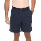 Men's Croft & Barrow&reg; Classic-fit Easy-care Flex-waist Stretch Pleated Shorts, Size: 40, Blue