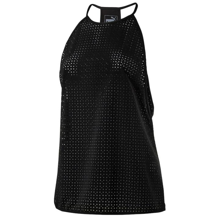 Women's Puma Punch Running Tank, Size: Small, Black