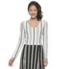 Juniors' Candie's&reg; Ladder Back Crop Top, Girl's, Size: Xl, White Oth