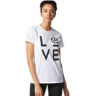 Women's Adidas Soccer Short Sleeve Graphic Tee, Size: Medium, White