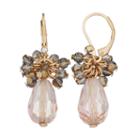 Simply Vera Vera Wang Nickel Free Faceted Bead Cluster Drop Earrings, Women's, Gold