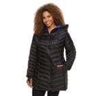 Plus Size Halitech Hooded Down Packable Jacket, Women's, Size: 2xl, Black