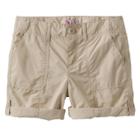 Girls 7-16 & Plus Size So&reg; Roll-tab Neon Solid Utility Bermuda Shorts, Size: 14 1/2, Lt Beige