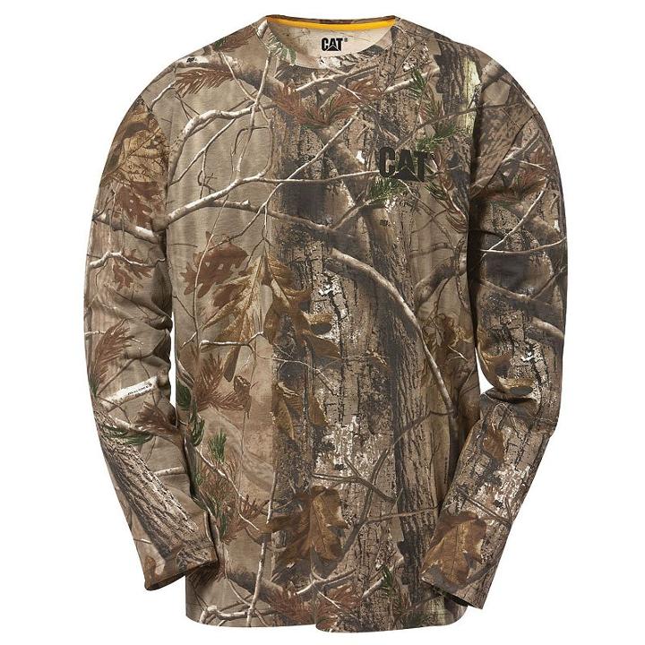 Men's Caterpillar Camo Tee, Size: Medium, Green Oth