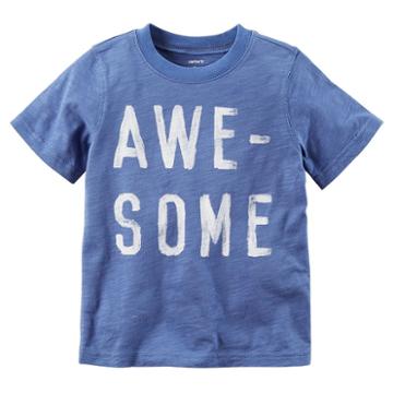 Boys 4-8 Carter's Awe-some Graphic Tee, Size: 8, Med Blue