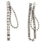 Simply Vera Vera Wang Simulated Stone Front Back Earrings, Women's, Black