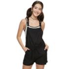 Juniors' So&reg; Woven Romper, Teens, Size: Xl, Black