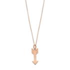 Love This Life Rose Gold Tone Sterling Silver Arrow Pendant Necklace, Women's